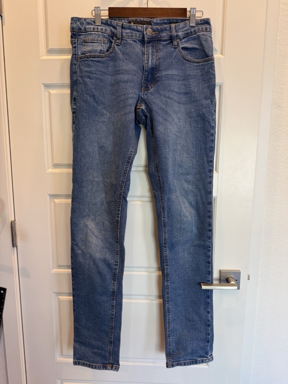 American Tall Jeans Men's 30x36 Carman Tapered Fit Stretch Blue Denim Jeans